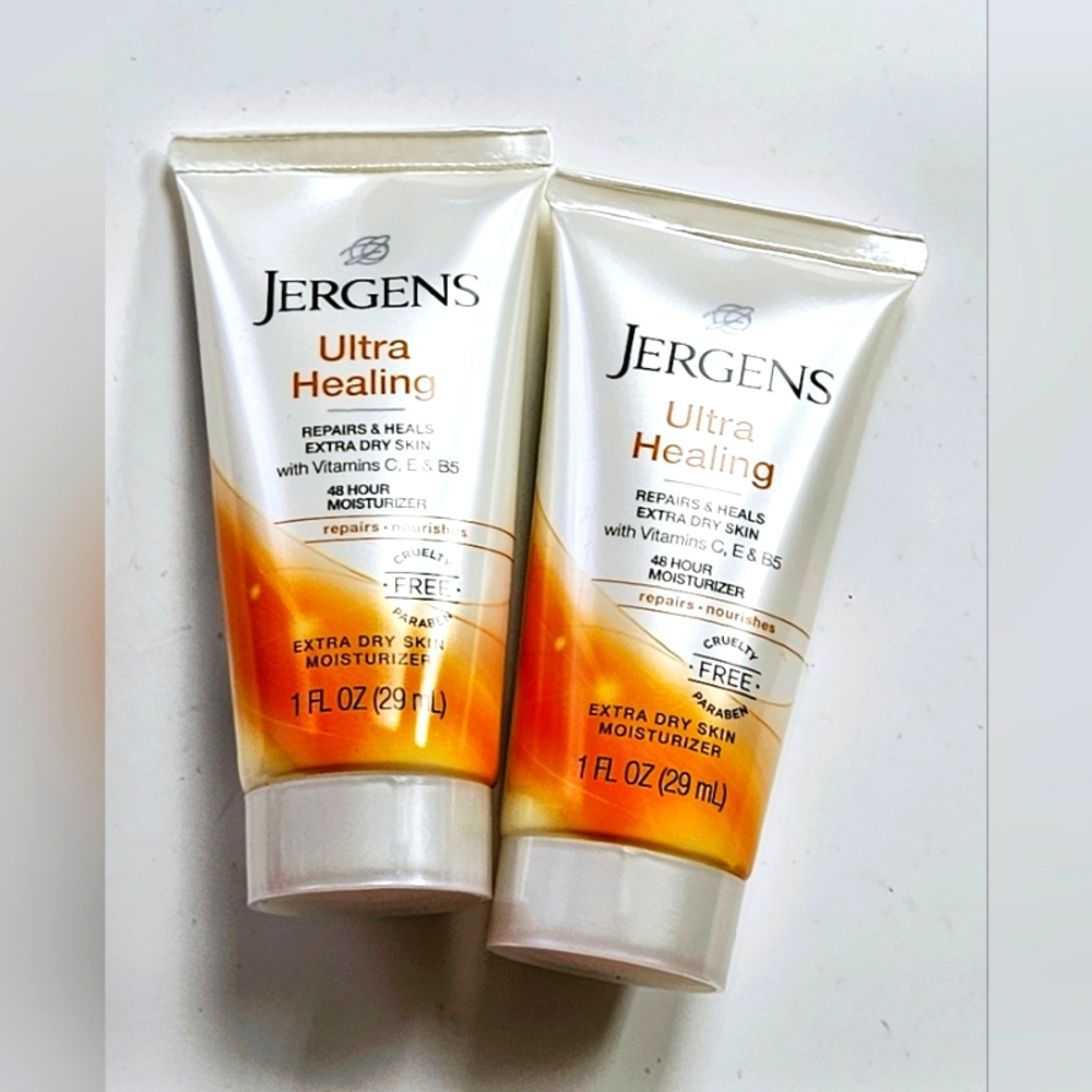 NWT 》2×《 JERGENS ULTRA HEALING MOISTURIZER 1oz MINI'S!